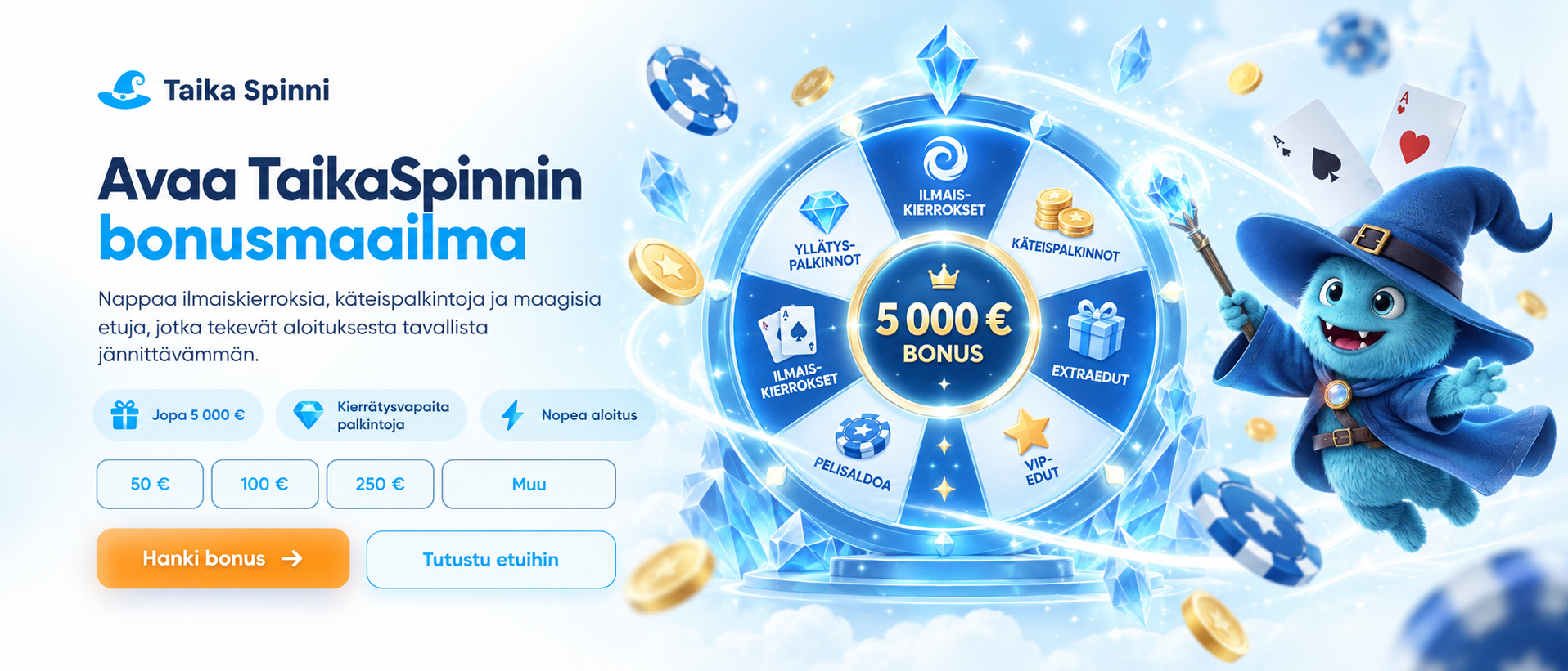 Taika Spinni bonus ja palkintojärjestelmä